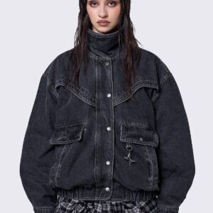 import placeholder for joy black denim bomber jacket 29938258
